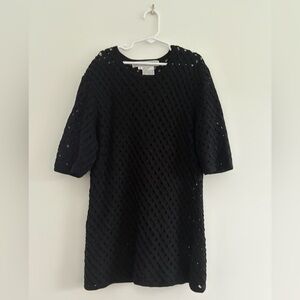 Carlisle Sport Black Silk Knit Top